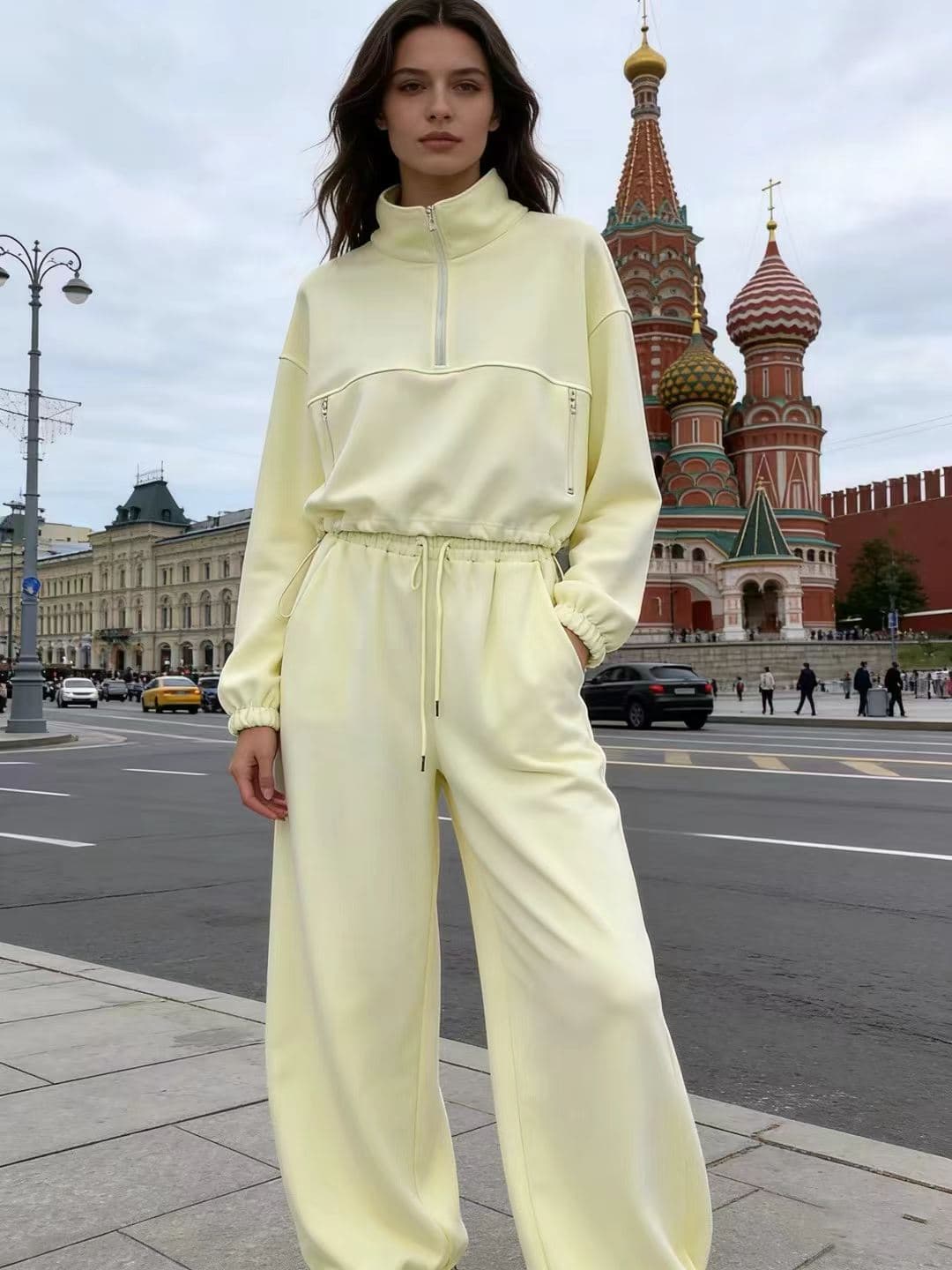 Ribquinn Urban Luxe Zip-Up Lounge Set