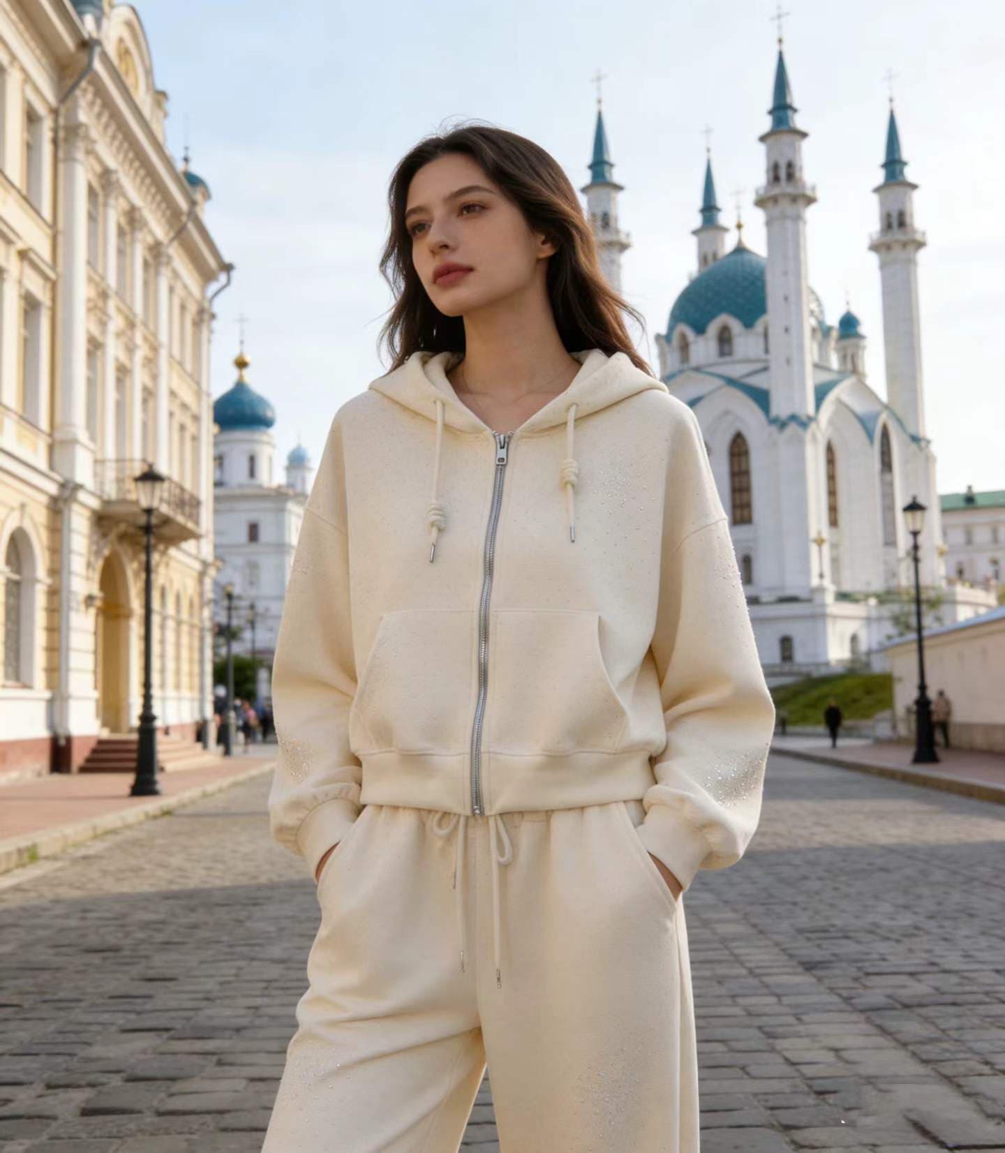 Ribquinn Urban Luxe Zip-Up Lounge 2pcs